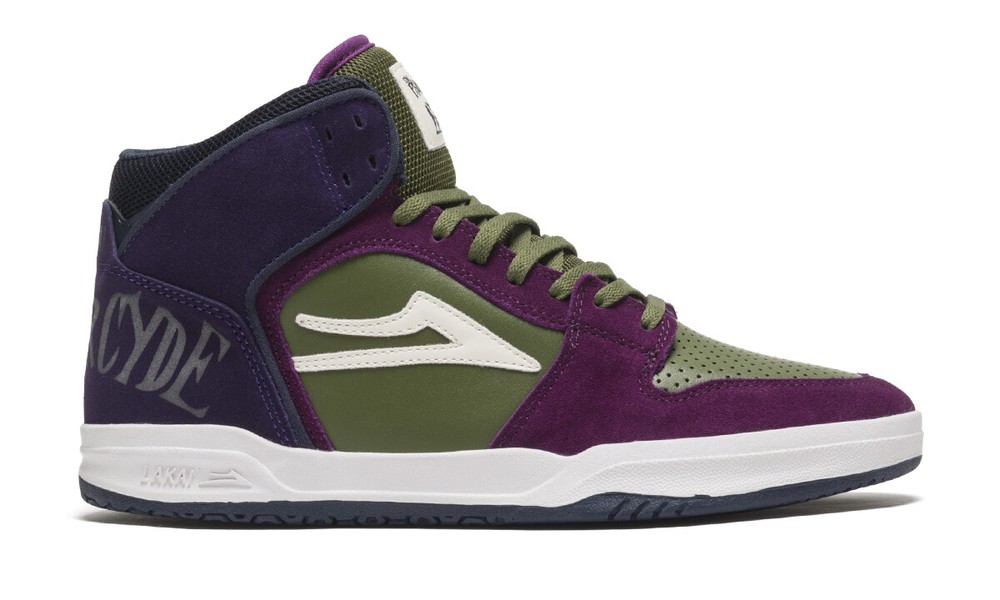 Lakai Shoes Telford – Grape/Olive Suede