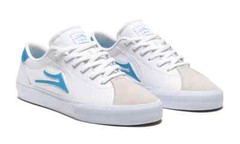 Lakai Shoes Flaco II – White/Cyan Leather
