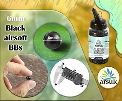 Arsuk Biodegradable Airsoft BBS 6mm White 0.20g Seamless BB Pellets for Targets