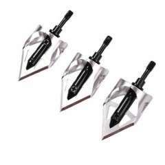 Archery Hunting Broadheads Arrowheads 3 Blade Screw In Point Bow Shooting 3X