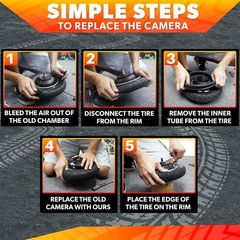 2 Pack 10x3in Electric Scooter Inner Tube 80 65-6 Rubber Tire Tube Set 2 Tire
