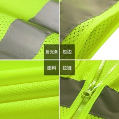 Black Reflective Safety Vest with Pockets High Visibility Sliver Strip for Men a