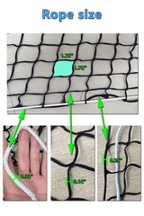 4 * 4ft Heavy Duty Slow Feeding Horse Hay Net – 1.75-inch knotless Design Sav…