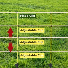 45 inch Electric Fence Posts Step in Fiberglass Insulated Plastic Electric Fe…