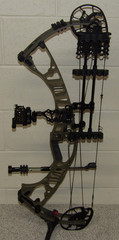 Loaded LEFT Handed Hoyt VTM 34 Bow Package- 55 to 65 lb – 26 to 31″ DL =Buckskin