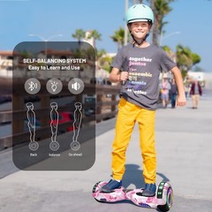 Commugo Off Road 6.5″ Hoverboard Scooter 8.5 Mph Self-Balancing Scooter 300W*2