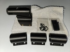 Height Adjustable 30mm, 28mm, 25mm Clamp-On Globe Front Sight Kit for Air Rifles