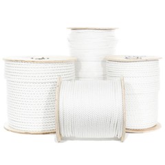 GOLBERG Twisted Polyester Rope – White – Low Stretch, High Strength – USA Made