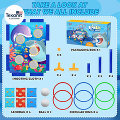 Animal Bean Bag Toss Game Toy Outdoor Toss Game, Family Party Party Supplies for