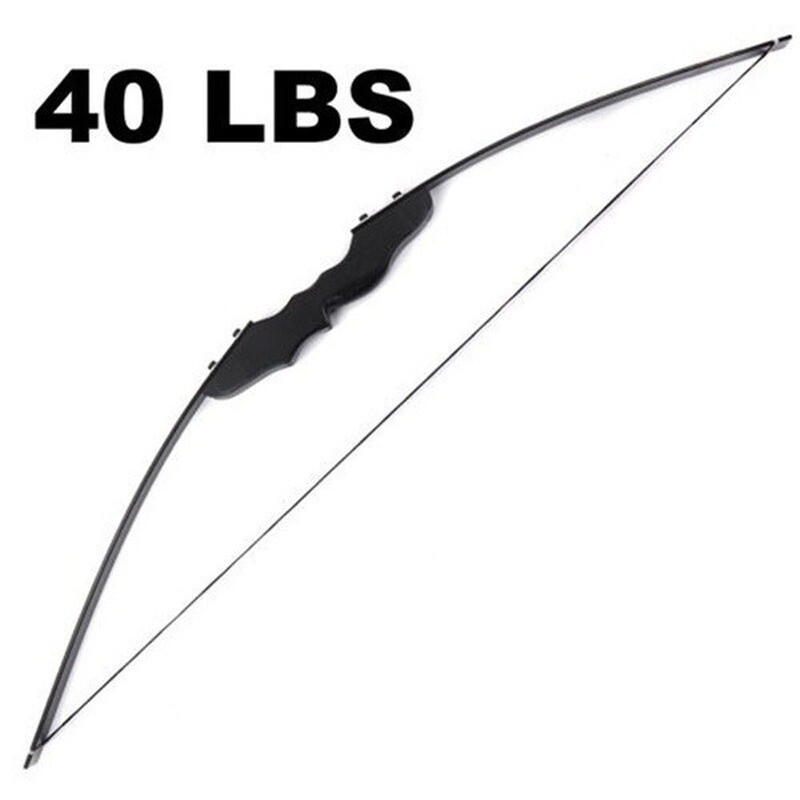 40 lbs Archery Practice Shooting Recurve Bow & 12Pcs 30″ Carbon Arrows & Quiver