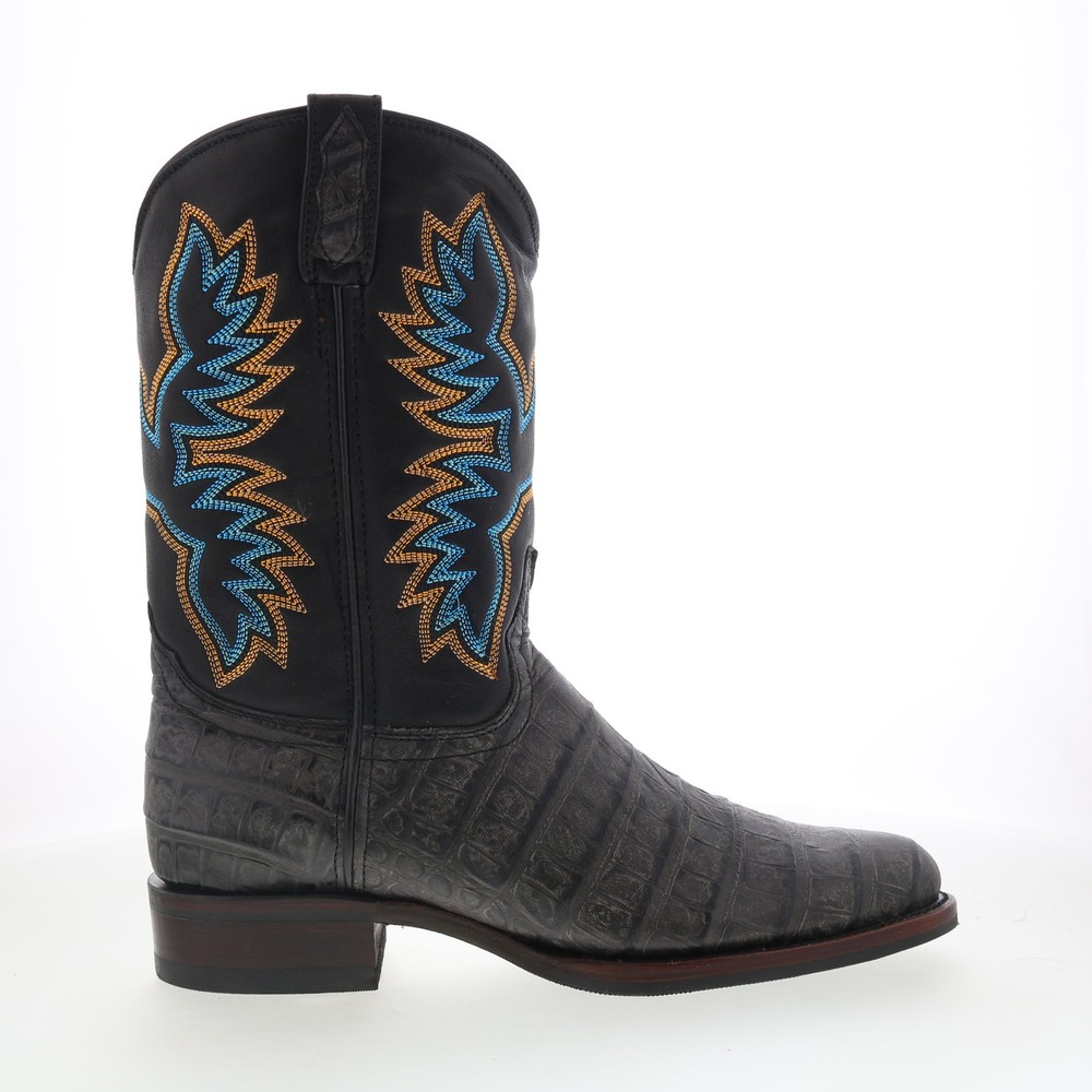 Dingo Trail Boss DI-108 Mens Black Extra Wide Leather Cowboy Western Boots