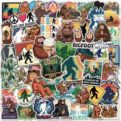 200PCS Bigfoot Stickers, Waterproof Vinyl Sasquatch Stickers for Laptop Water Bo
