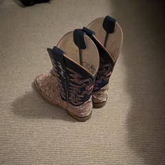 Men’s Justin Boots Tan Pirarucu Ocean Front 7d