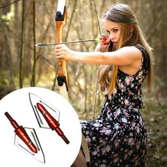 6/12pcs Hunting 100 Grain Broadheads Arrowheads for Outdoor Hunting Shooting