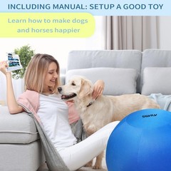 30 Inch Dog Horse Ball with 2 Covers, Giant Herding Ball for Dog Blue Heelers…