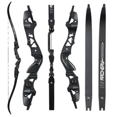 Archery 62″ ILF Takedown Recurve Bow Aluminum Riser Competition Athletic Hunting