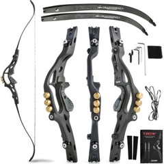 ILF 62″ Recurve Bow 19» Riser Counterweight 30-60lbs Archery American Hunting