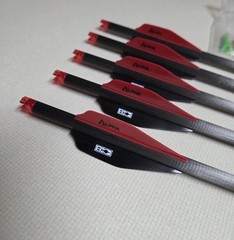 Tenpoint TRX 26 with custom arrows, and broadheads