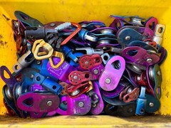 Petzl P50 Rescue Pulley CЄ0197 32kN Rope less than or = 13mm Rock Climbing Gear