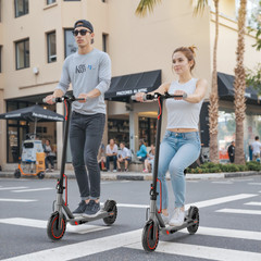 Electric Scooter with Seat, 8.5″ Folding Commuter E-Scooter for Adults, 350W Mot