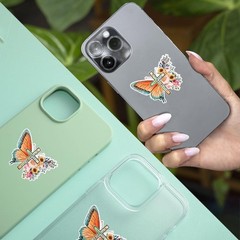 3Pcs Christian Jesus Floral Butterfly Vinyl Decal – Inspirational Bible Verse