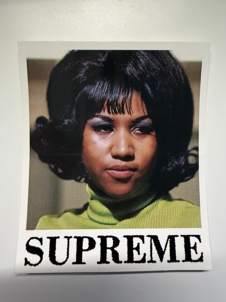 Supreme Aretha Franklin Legend Singer Sticker SS26