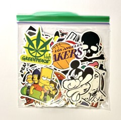 Lot 55 Random Vinyl Laptop Skateboard Stickers
