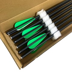 36pcs Bow Hunting Archery 20in Crossbow Bolts Carbon Arrow Shaft 4in Vanes