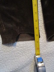 Adult Brown Barnstable Riding Chaps Suede Leather Zip-Up Medium Long M/L