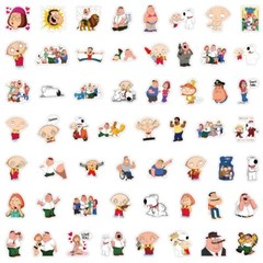 Mix 10/50 PCs Family Guy Luggage Notebook Laptop Car Sticker – No Duplicate