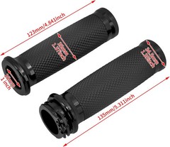 Motorcycle 1 inch Grips Handlebar Fit for Harley 25MM Throttle Hand Sportster…