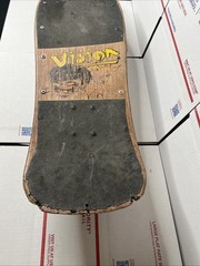 Vintage 80’s Vision Johnee Kop, Power Brah! Wood Skateboard / INVADER trucks