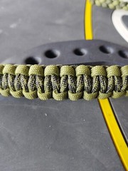 Sage Moss Green and forest camo Paracord Bow wrist strap Bling Sling FREE SHIP