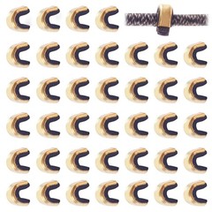 Bow String Nock Points – 40 Packs Arrows Bowstring Nocking Point Set Archery Acc