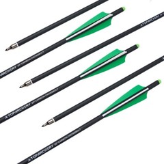 Hunting 20 inch Archery Carbon Crossbow Bolts Half Moon Nock OD 8.8mm Arrows