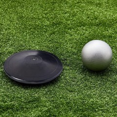 2 Pcs Shot Put Rubber Discus Black Ball for School Track and Field Discuses f…