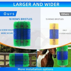 Extra Large Size Livestock Scratching Brush, Upgraded Horse/Goat/Co… Fast Ship