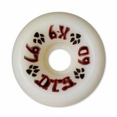 Dogtown K-9 80’s Skateboard Wheels 60mm x 97a – White (Set of 4)