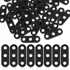 Rope Tightener, 30 PCS Tent Tensioners Plastic Cord Black