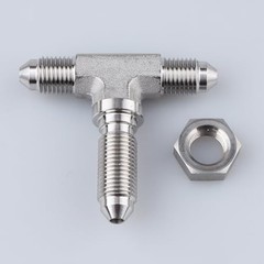 Stainless Steel -3 AN Male Flare Bulkhead Tee, 3 Way x AN3 Brake 3AN 3 Way Tee