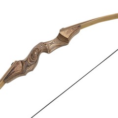 60″ Recurve Bow Set 20-60lb Limb Wooden Takedown Archery Target Hunting Shooting