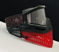 NEW JT Proflex ICE Red Black Translucent Paintball Mask Goggle – Thermal Lens