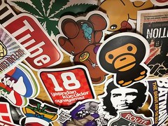 100 Skateboard Stickers bomb Vinyl Laptop Luggage Decals Dope Sticker Lot cool