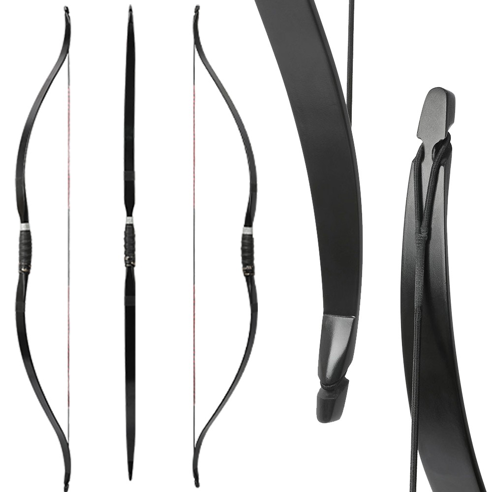 51″ Traditional Recurve Bow 20-50lbs Longbow Riding Horsebow Archery Hunting