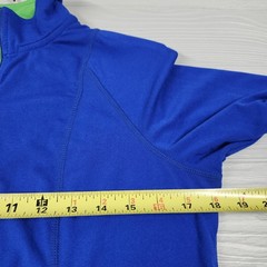 Dover Saddlery Blue Quarter Zip Equestrian Shirt Womens Size Medium