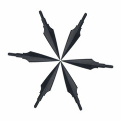 12X 150gr Archery Arrowheads Hunting Tips Screw Points Crossbow Arrow Broadheads