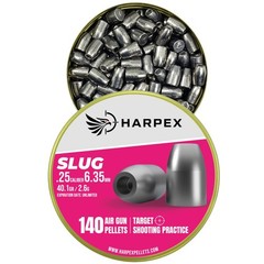 Harpex Slug .25 (6.35mm) Cal Airgun pellets – Hollow point – Lead Heavy 40.1gr