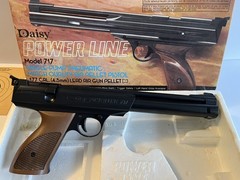 Daisy Powerline Model 717 .177 Pneumatic Air Pellet Pistol Mint Condition