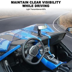 Front Windshield for Polaris Slingshot, Durable PC Dustproof Scratch Resistan…