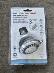 Shower Head, Fixed Mount, 3-Settings, Chrome Plastic – 228636